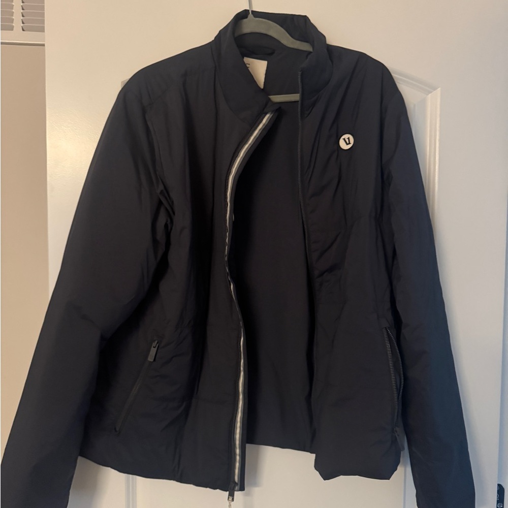 Vuori Navy Jacket with Subtle Logo